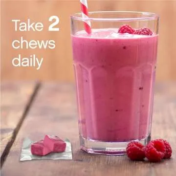 NeoCell Collagen Beauty Soft Chews with Vitamin C and Hyaluronic Acid, For Hair, Skin and Nail Health, Fruit Punch, Soft Chews, 60 Count, 1 Bag