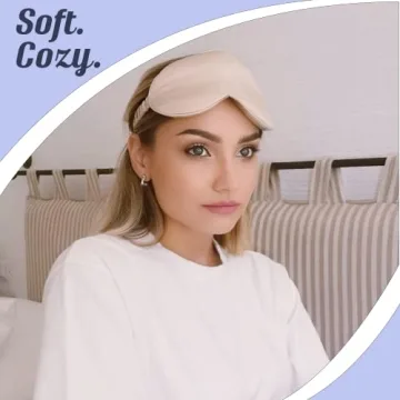 Luxurious MATASSE 22 Momme Silk Eye Mask for Sleep and Travel