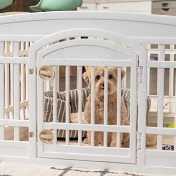 IRIS USA 24" Exercise Playpen for Small Pets and Puppies