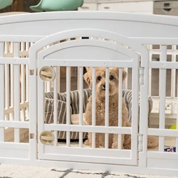IRIS USA 24" Exercise Playpen for Small Pets and Puppies