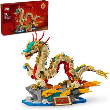 LEGO Auspicious Dragon Building Set for Kids 10+