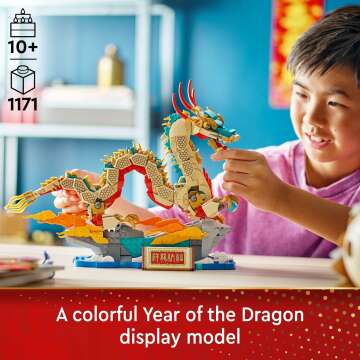 LEGO Auspicious Dragon Building Set for Kids 10+