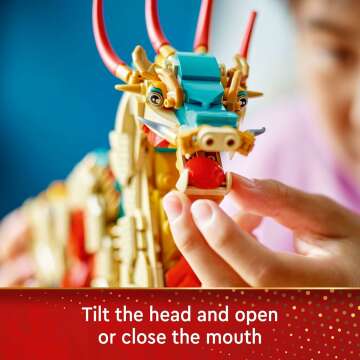 LEGO Auspicious Dragon Building Set for Kids 10+