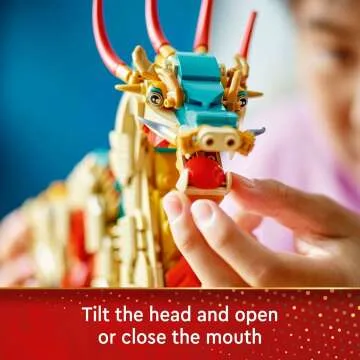 LEGO Auspicious Dragon Building Set for Kids 10+