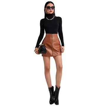 Stylish SweatyRocks Women's Long Sleeve Turtleneck Pullover