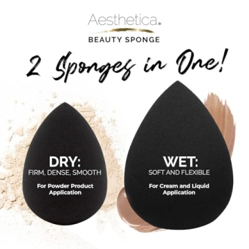 Aesthetica Beauty Sponge - Latex Free Makeup Blender