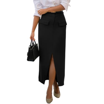 BTFBM Women High Waisted Maxi Skirt Trendy Summer Dresses