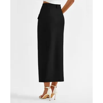 BTFBM Women High Waisted Maxi Skirt Trendy Summer Dresses