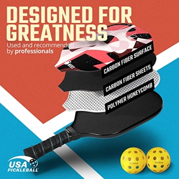 Premium Pickleball Paddles Set for All Skill Levels