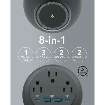 Anker Magnetic Desktop Charger – 8-in-1 Power Hub