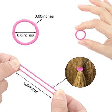 CÉLLOT 360PCS Baby Hair Ties - Soft, Snag-Free, 36 Colors