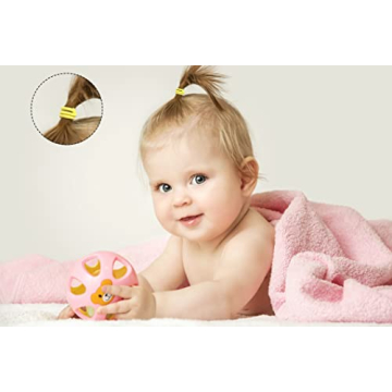 CÉLLOT 360PCS Baby Hair Ties - Soft, Snag-Free, 36 Colors