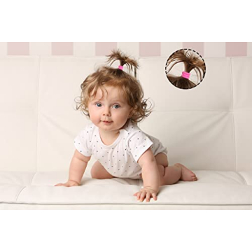 CÉLLOT 360PCS Baby Hair Ties - Soft, Snag-Free, 36 Colors