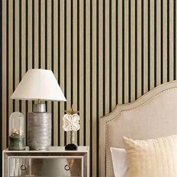 myforHD Wood Grating Stripe Self-Adhesive Wallpaper