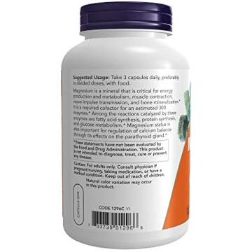 NOW Supplements Magnesium Citrate for Energy and Relaxation
