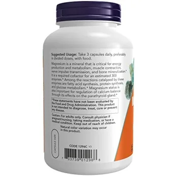 NOW Supplements Magnesium Citrate for Energy and Relaxation