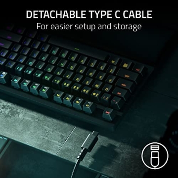 Razer Huntsman V2 TKL Gaming Keyboard Fast Optical Switches
