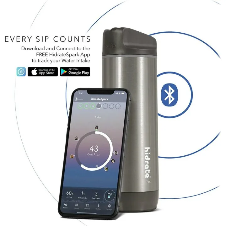 Hidrate Spark PRO Smart Water Bottle Tracking & Reminder