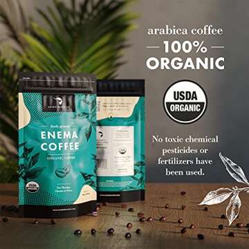 Aussie Health Co Enema Coffee – Organic Coffee – 419° Roasted, Ground Coffee, Cleanse and Detox...