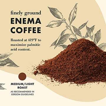 Aussie Health Co Enema Coffee – Organic Coffee – 419° Roasted, Ground Coffee, Cleanse and Detoxify, Made in USA – 1 lb Bag