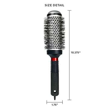 Cricket Thermal Hair Brush #370 1.75” for Blow-Drying, Curling, and Styling – Heat-Retaining Bar...