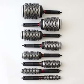 Cricket Thermal Hair Brush #370 1.75” for Blow-Drying, Curling, and Styling – Heat-Retaining Barrel with Anti-Static Tourmaline Bristles, Round Thermal Brush, Ideal for All Hair Types