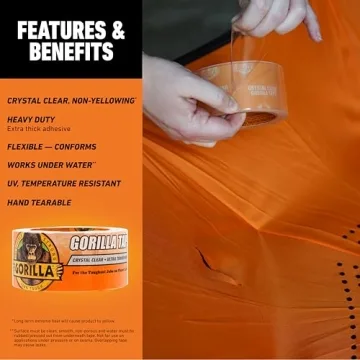 Gorilla Crystal Clear Repair Duct Tape for All Uses
