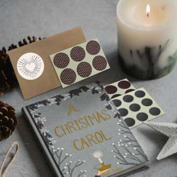 2” Circle Match Striker Stickers – 12 Pieces | Bumble/Dotted Pattern Match Strike Paper with Adhesive Pre-Cut in Circles for Easy Match Lighting | Also Available in Charcoal or Brown & Many Sizes