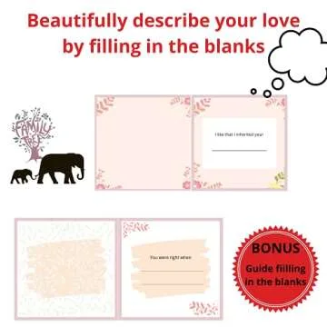 Gifts For Mom Filling In The Blanks Love Book Mothers Day Gifts Birthday Any Occasion Personalized T...
