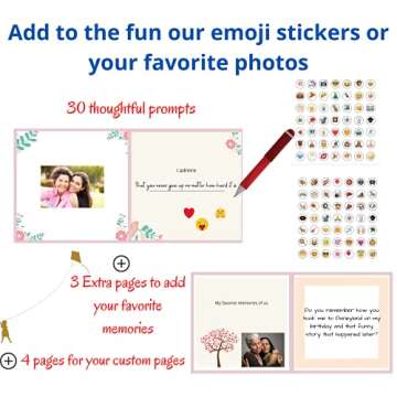 Gifts For Mom Filling In The Blanks Love Book Mothers Day Gifts Birthday Any Occasion Personalized Thoughtful Meaningful Unique Gift Journal Prompts Mom Books Pink