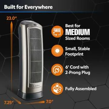 Lasko Oscillating Space Heater with Remote Control