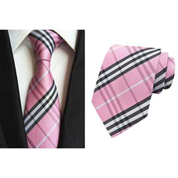 MENDENG Mens Ties - Elegant Silk Ties for Any Occasion