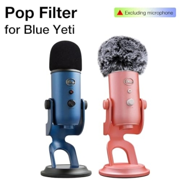 SUNMON Blue Yeti Microphone Windscreen Covers for Clear Sound