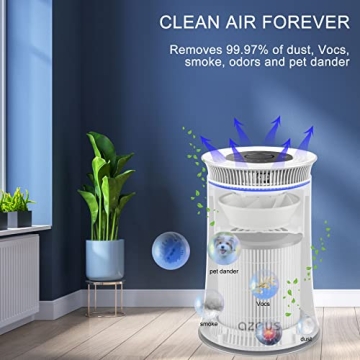 AZEUS Air Purifier H13 True HEPA Technology for Homes