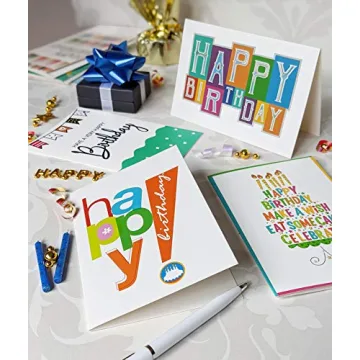 120 Happy Birthday Cards with Generic Messages Inside