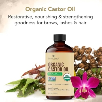 Botanic Hearth Castor Oil Organic 100% Pure Hair Growth