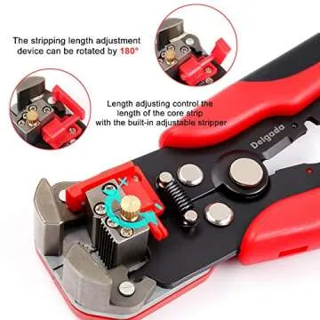 Delgada Multi-Function Wire Stripper Tool for AWG 24-10
