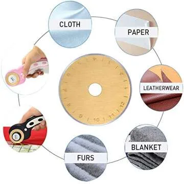 HEADLEY TOOLS 45mm Rotary Cutter Blades - Sharp & Durable