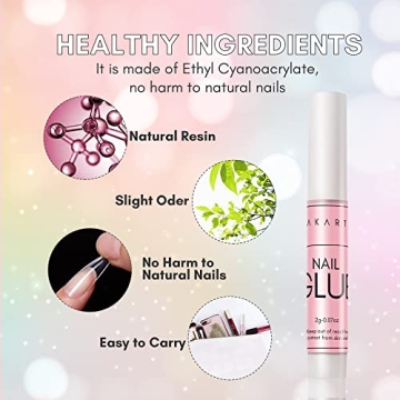 Makartt Super Strong Nail Glue for Long Lasting Nail Adhesion