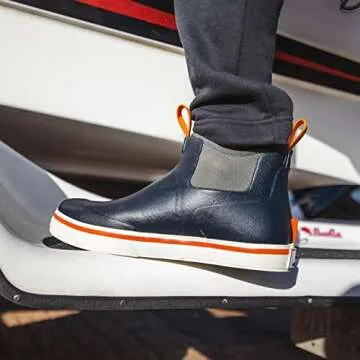 HISEA Waterproof Ankle Fishing Deck Boots - Blue Camo