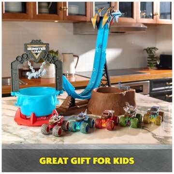 Monster Jam Mud Blasters Playset with Color Change Action