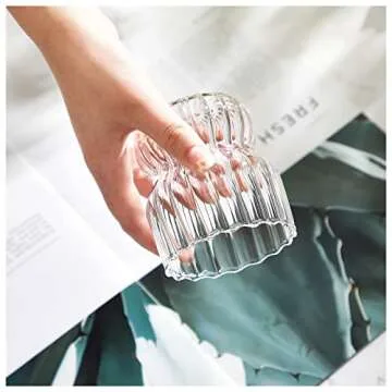4 Piece Origami Drinking Glass Set for Stylish Cocktails