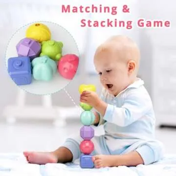 Aprilwolf Montessori 7-in-1 Activity Cube for Toddlers