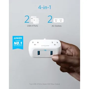 Anker PowerExtend Mini Power Strip with USB Ports