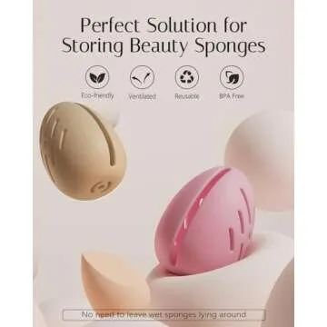 Eco-Friendly Makeup Sponge Holder Case for Travel
