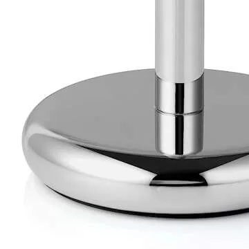 Perfecto Deluxe Chrome Razor and Brush Stand - The Best Safety Razor Stand. This Will Prolong The Life of Your Shaving Brush, metal