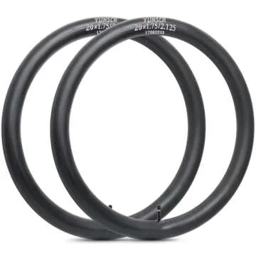 2-PCS 20" Bike Tubes 20x1.75/2.125 AV Schrader Valve 20" Bicycle Tubes Compatible with 20x1.75 20x1.90 20x1.95 20x2.0 20x2.10 20x2.125 Bike Bicycle Tire Tubes