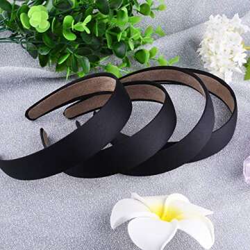 SIQUK Satin Headbands - 18 Pack Stylish Hair Accessories