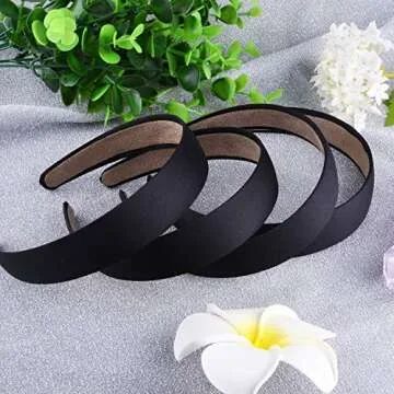 SIQUK Satin Headbands - 18 Pack Stylish Hair Accessories