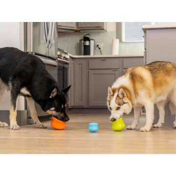 WEST PAW Zogoflex Toppl Treat Dispensing Dog Toy Puzzle – Interactive Chew Toys for Dogs – Dog T...